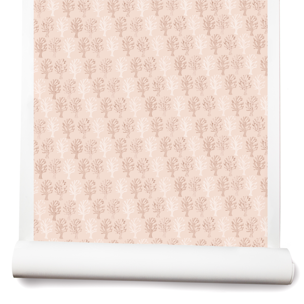 Orchard Wallpaper in Pink