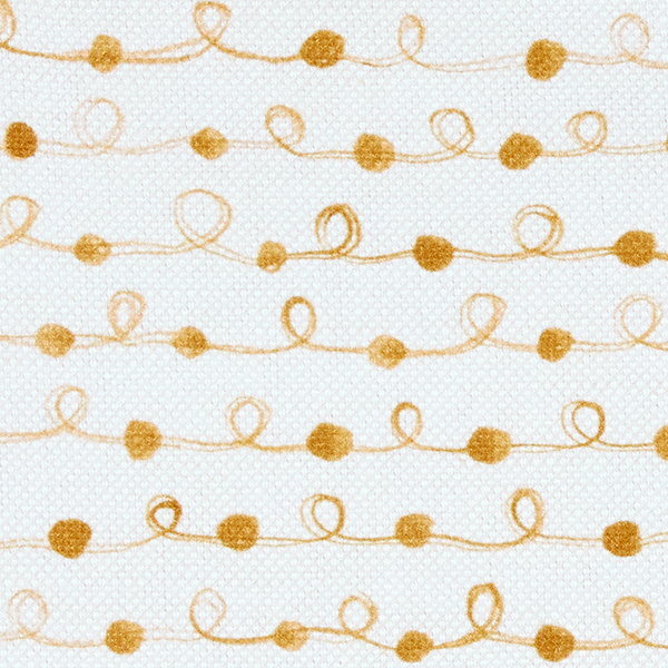 Beaded Ribbon Fabric in Goldenrod