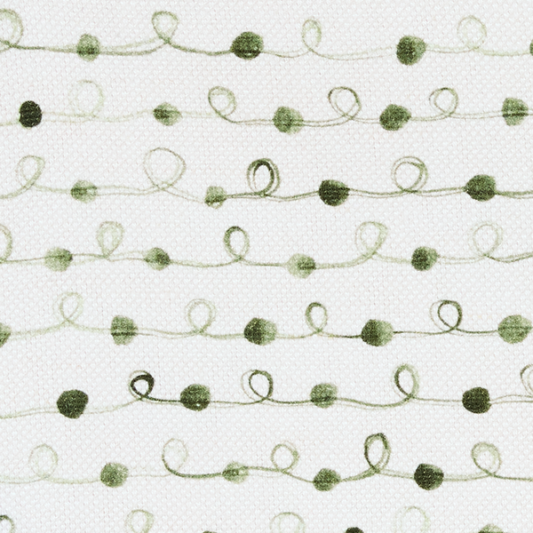 Beaded Ribbon Fabric in Green