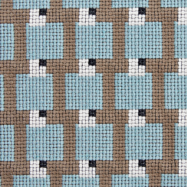 Blocks Fabric in Mist/Taupe