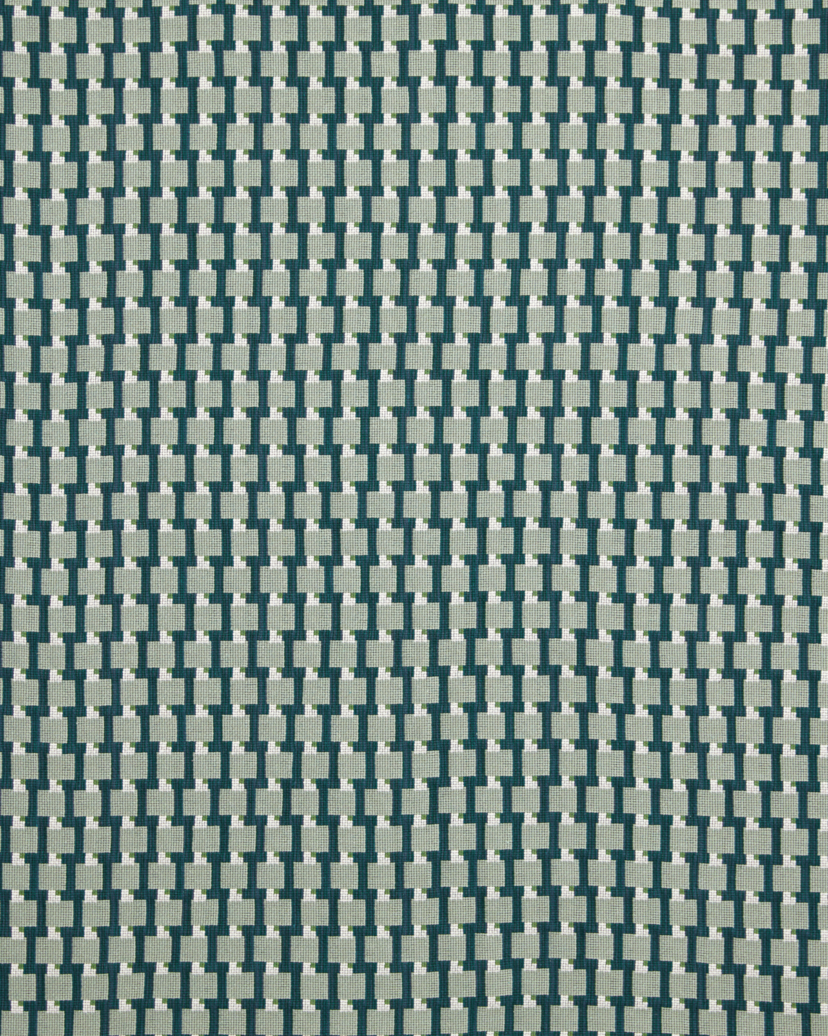 Blocks Fabric in Sage/Marine