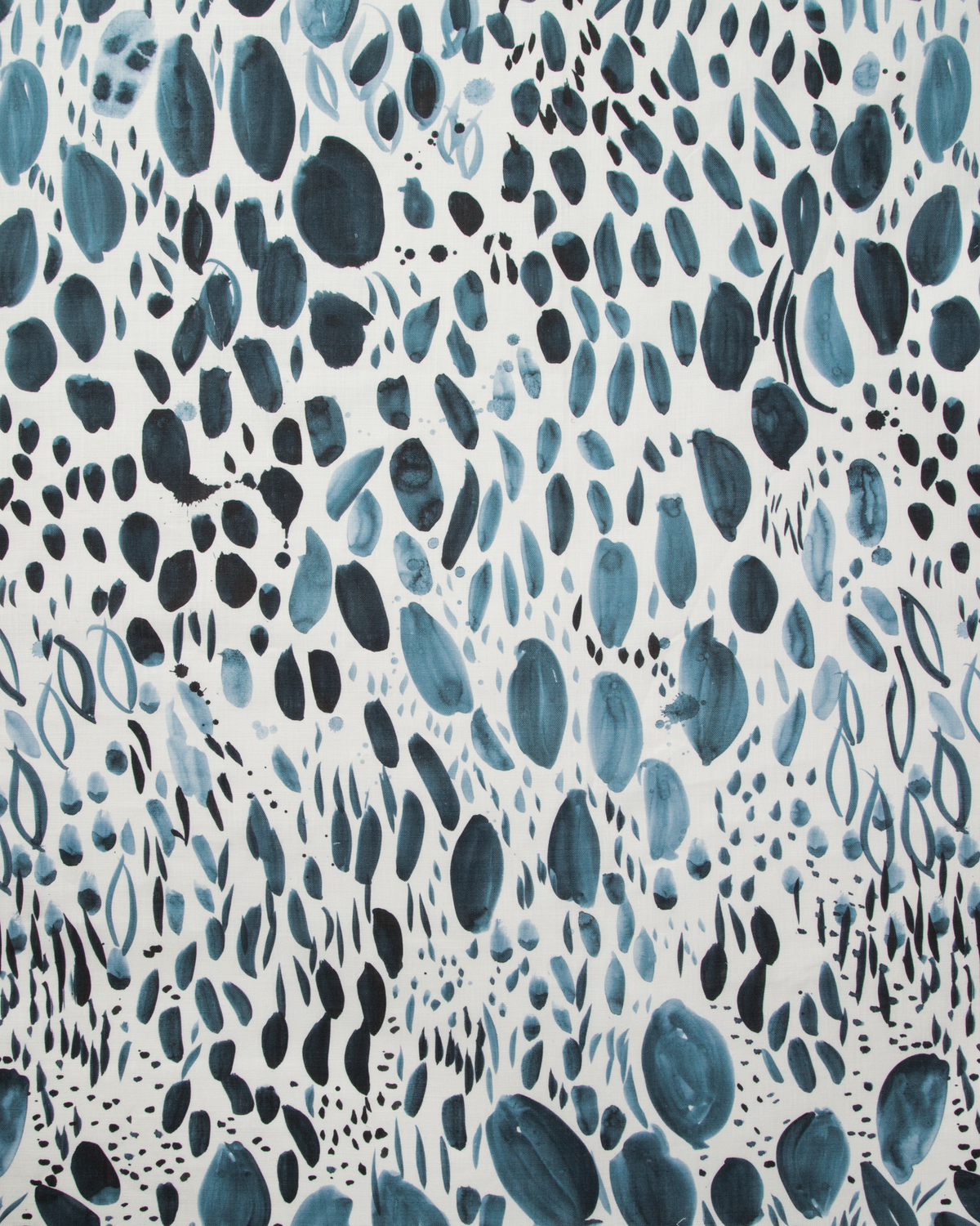 Blooms Fabric in Navy
