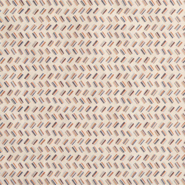 Candy Fabric in Peach/Blue
