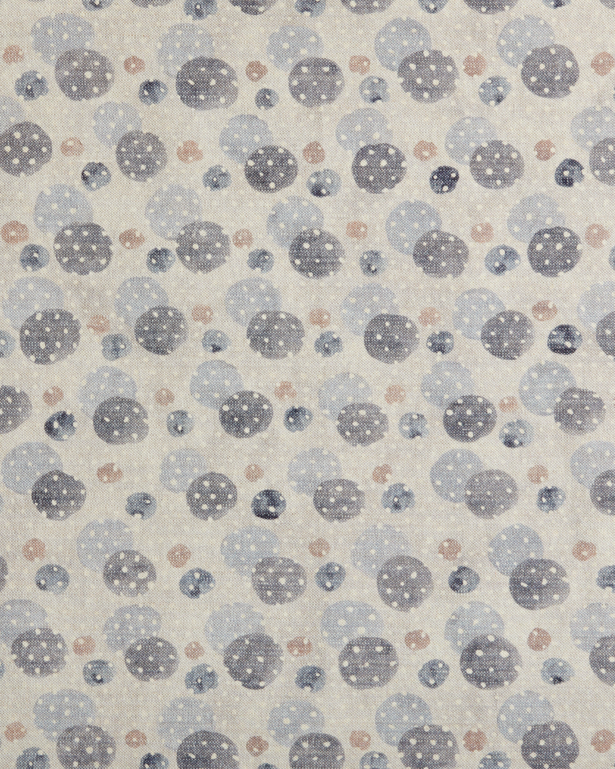 Dobler Dot Fabric in Gray/Natural