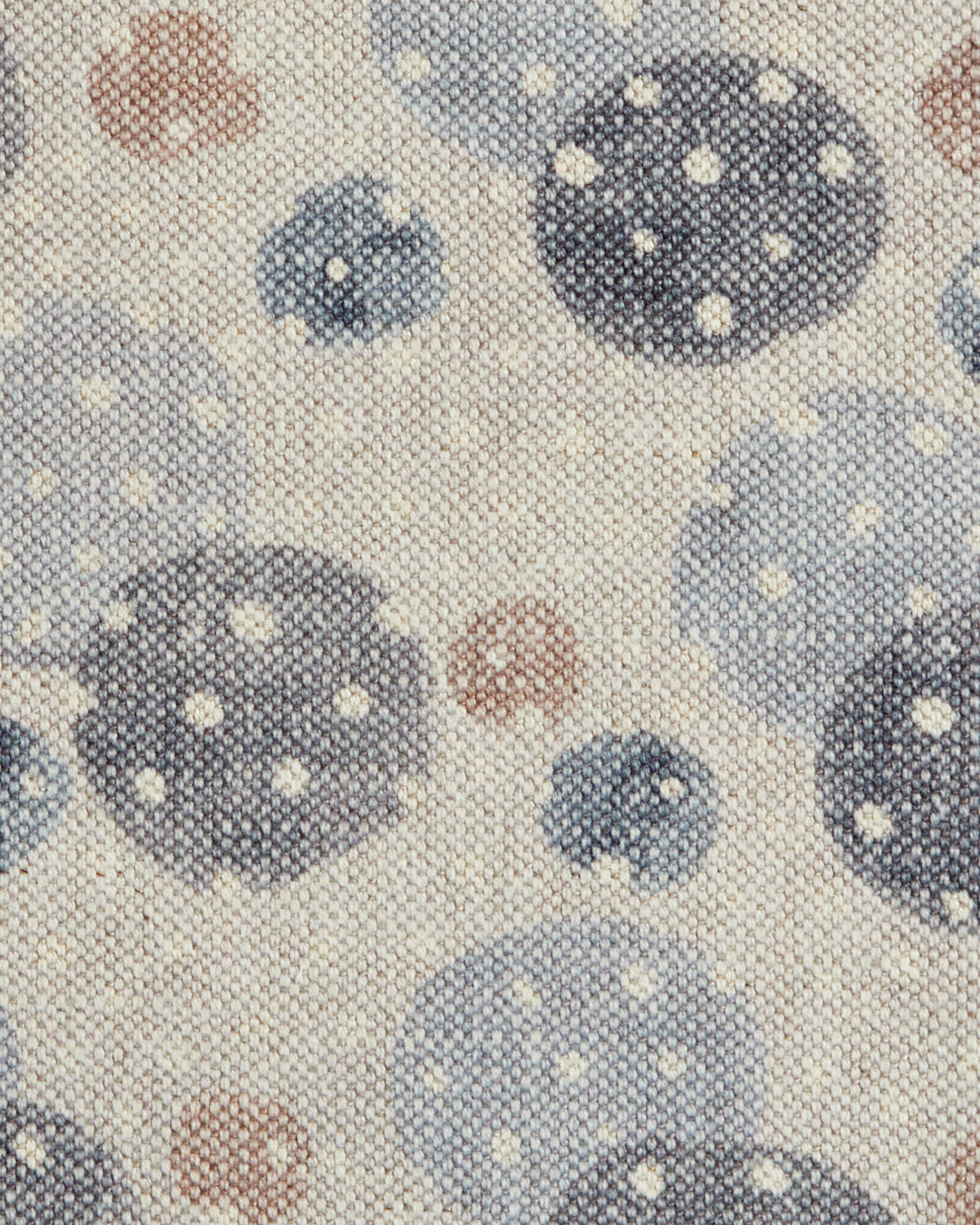 Dobler Dot Fabric in Gray/Natural