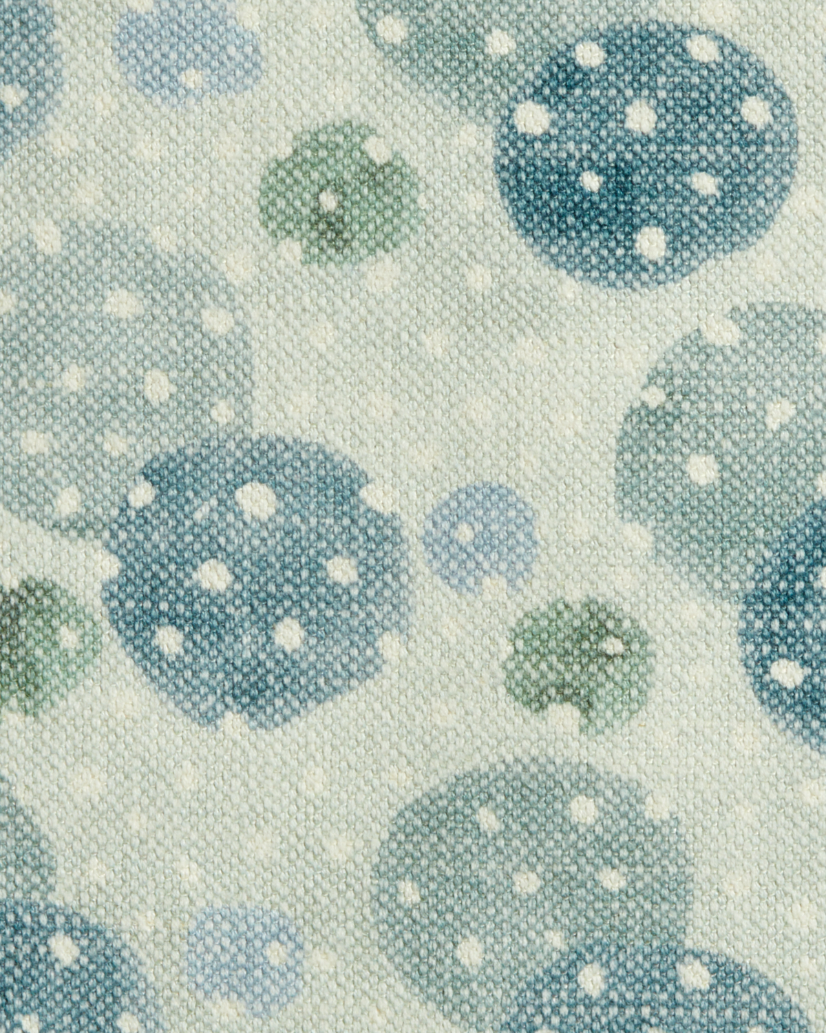 Dobler Dot Fabric in Mint/Marine