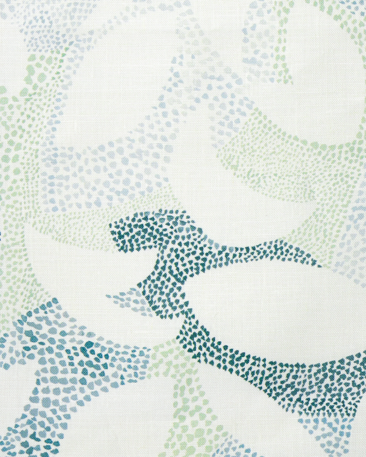 Dotted Leaves Fabric in Garden Green