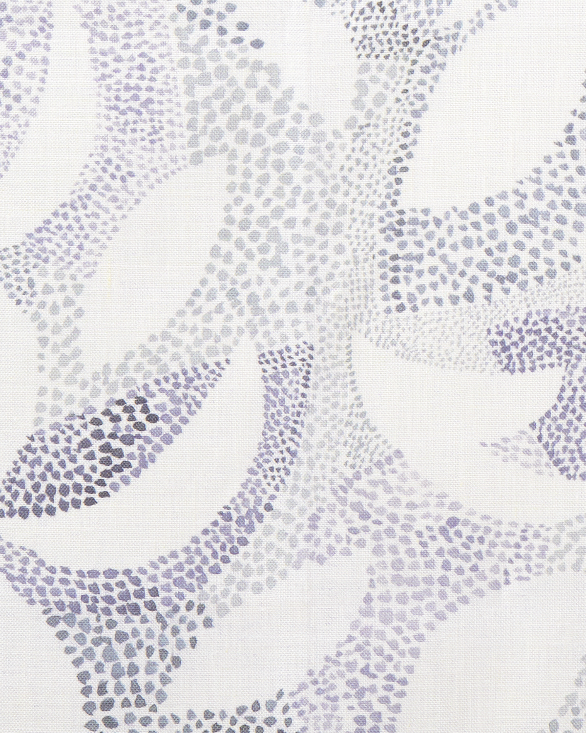 Dotted Leaves Fabric in Gray-Lilac