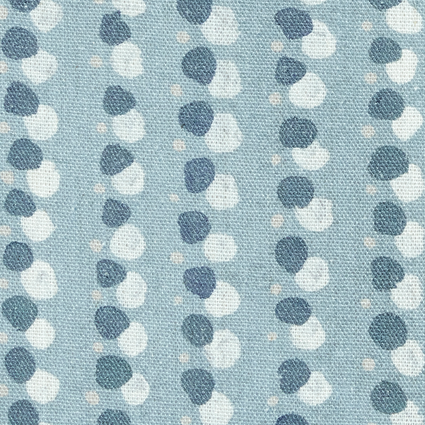 Dotted Lines Fabric in Light Blues