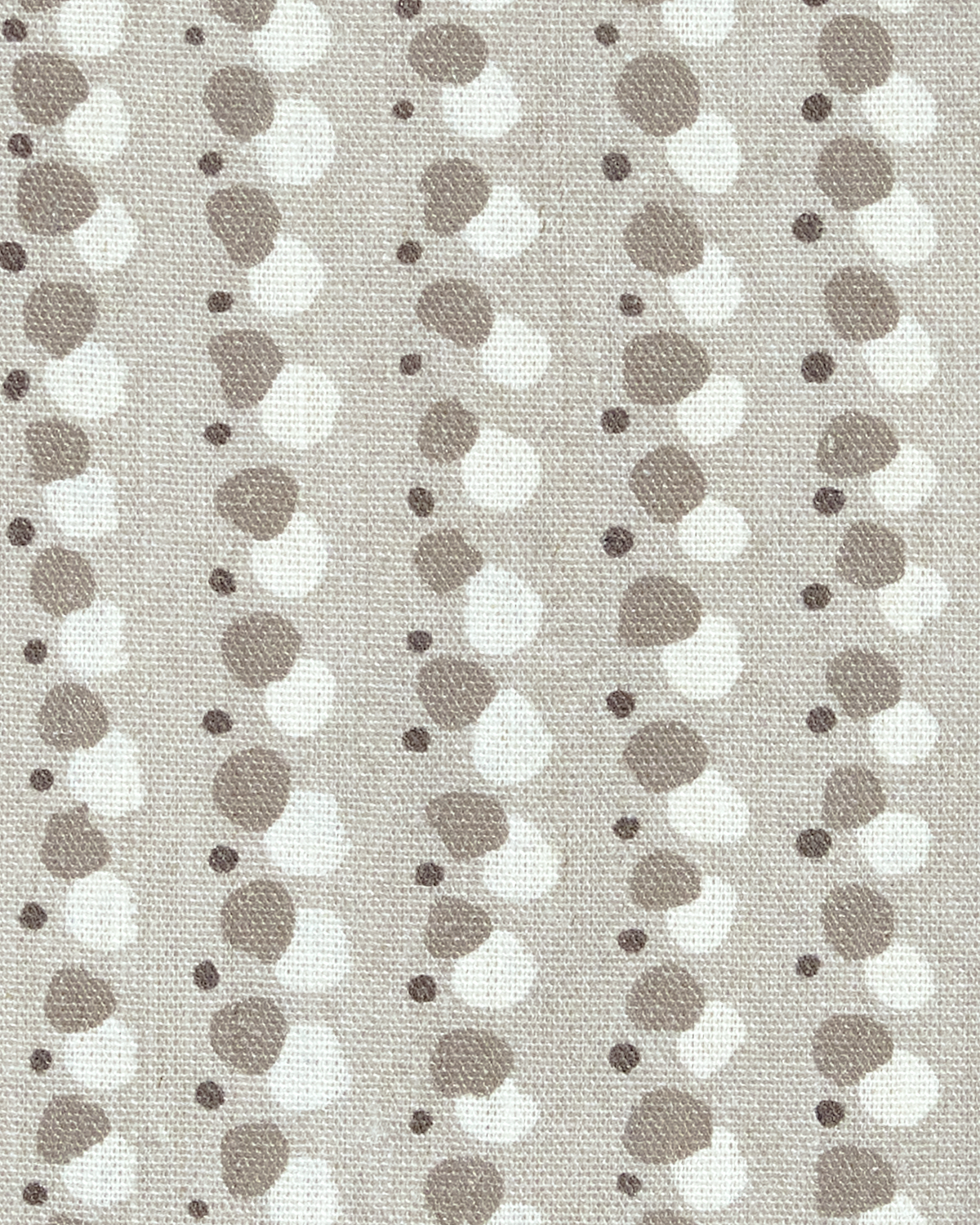 Dotted Lines Fabric in Shore Gray
