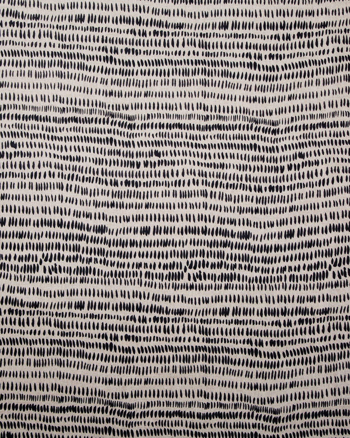 Dashes Fabric in Black & Natural