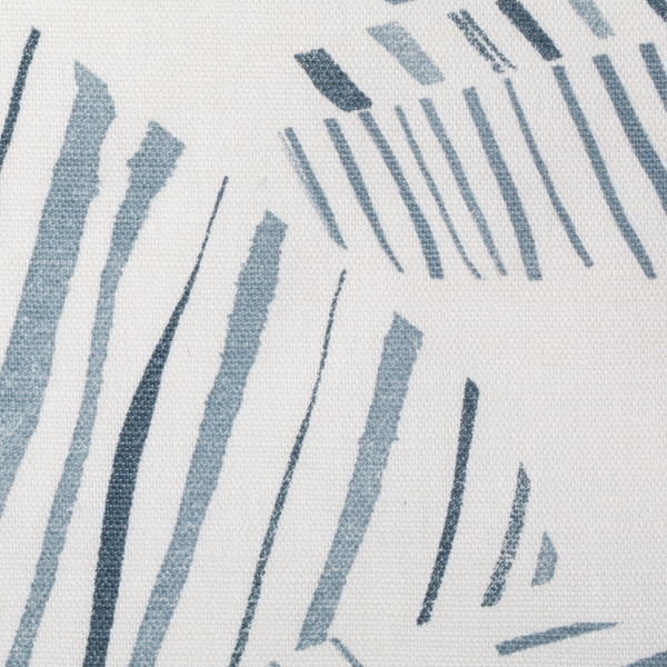 Mixed Stripe Fabric in Blue-Slate