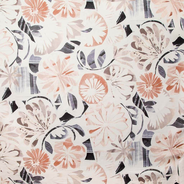 Floral Collage Fabric in Multi Blush