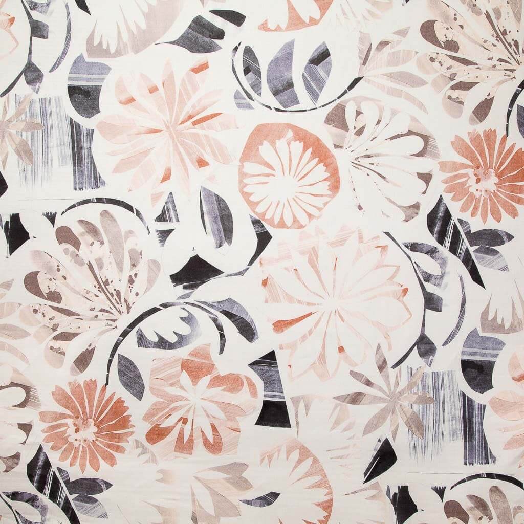 Floral Collage Fabric in Multi Blush