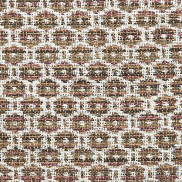 Floret Fabric in Brown/Mauve