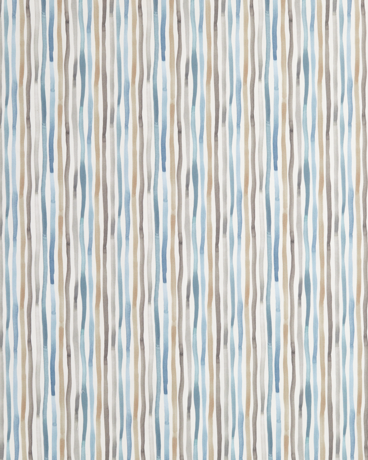 Garden Stripe Fabric in Gray/Blue