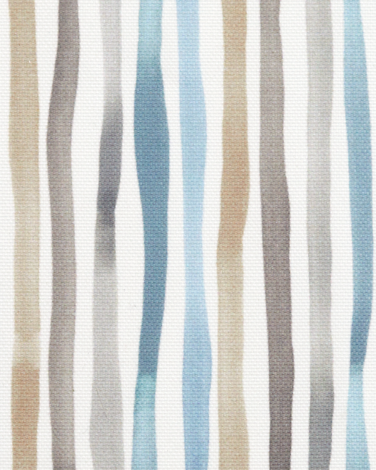 Garden Stripe Fabric in Gray/Blue