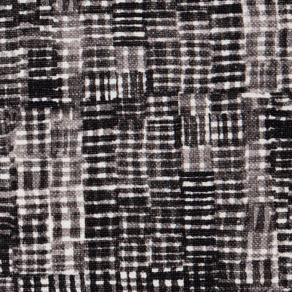 Hatchmarks Fabric in Faded Black