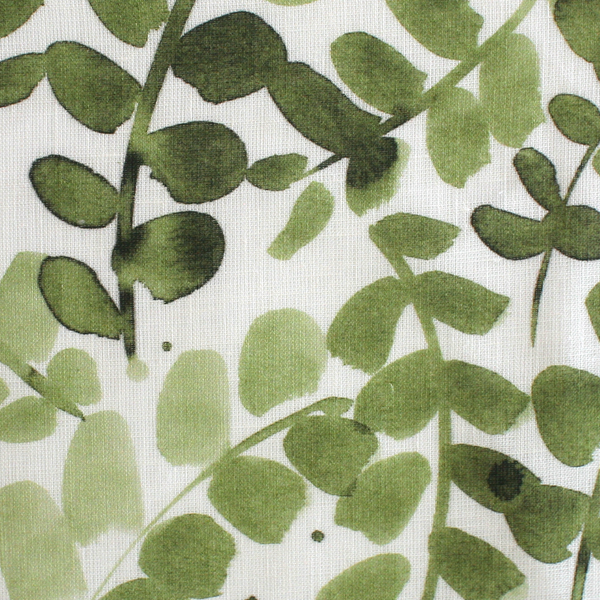 Leafy Vines Sheer Fabric in Green