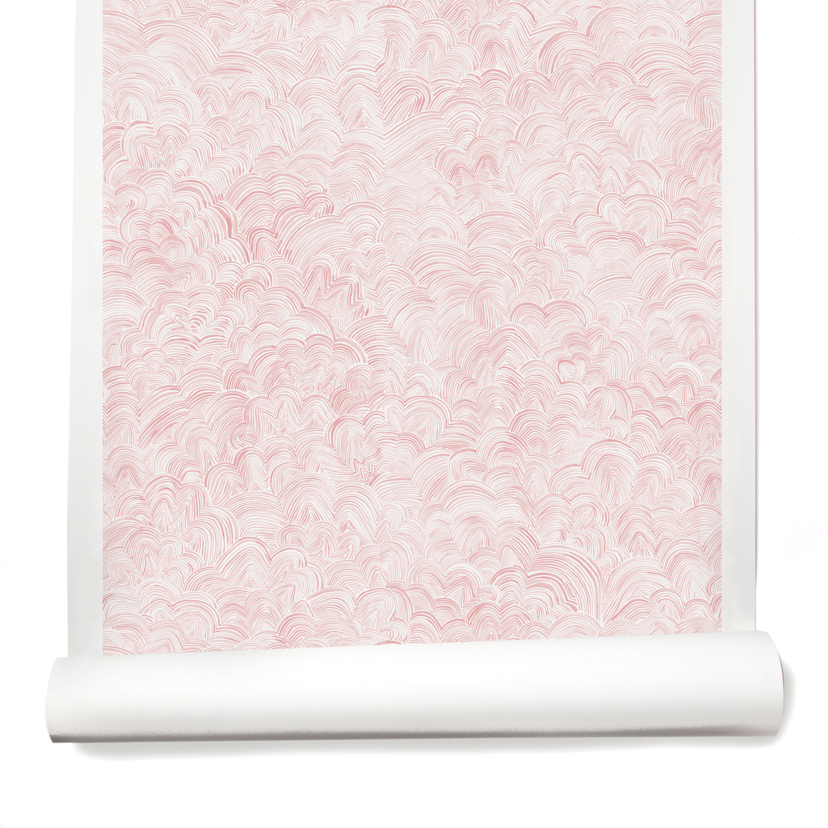 Linear Cloud Wallpaper in Pink