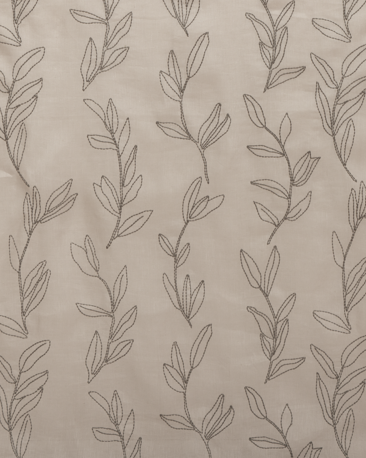 Linear Stem Sheer Fabric in Gray