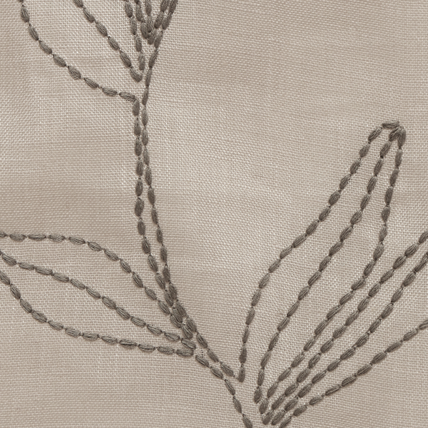 Linear Stem Sheer Fabric in Gray