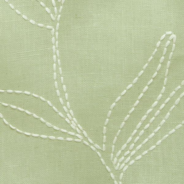 Linear Stem Sheer Fabric in Pistachio