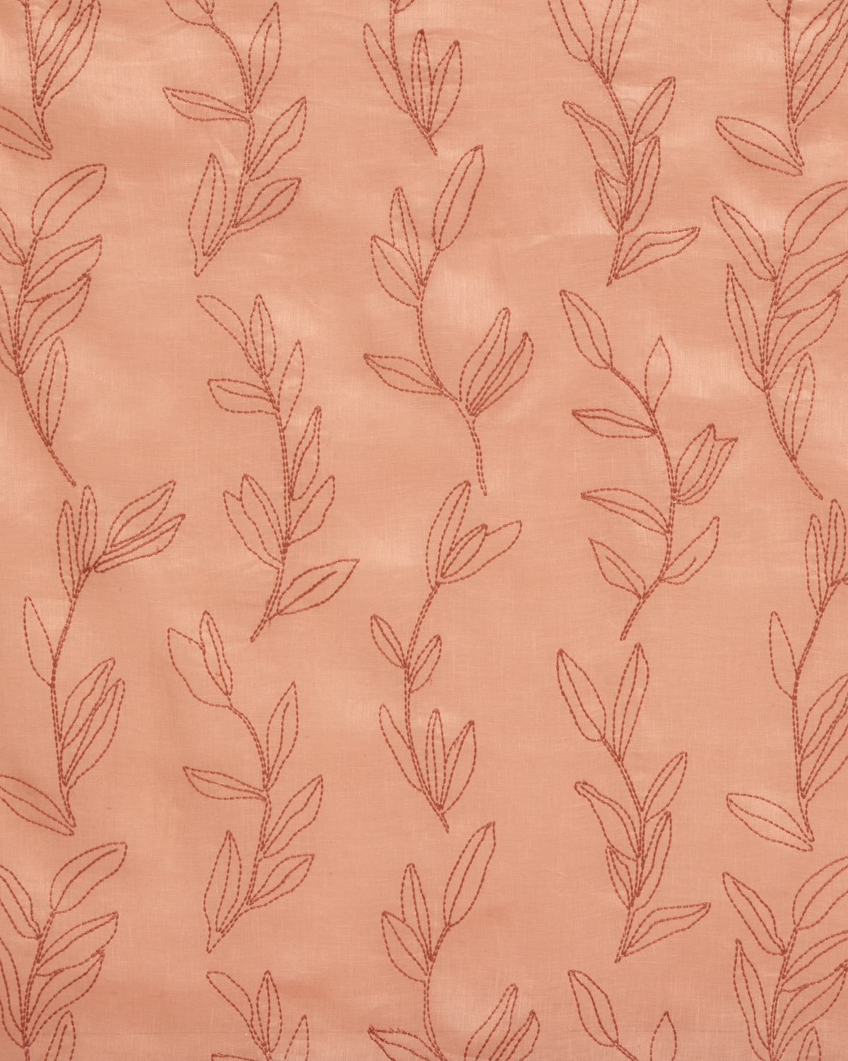Linear Stem Sheer Fabric in Rose