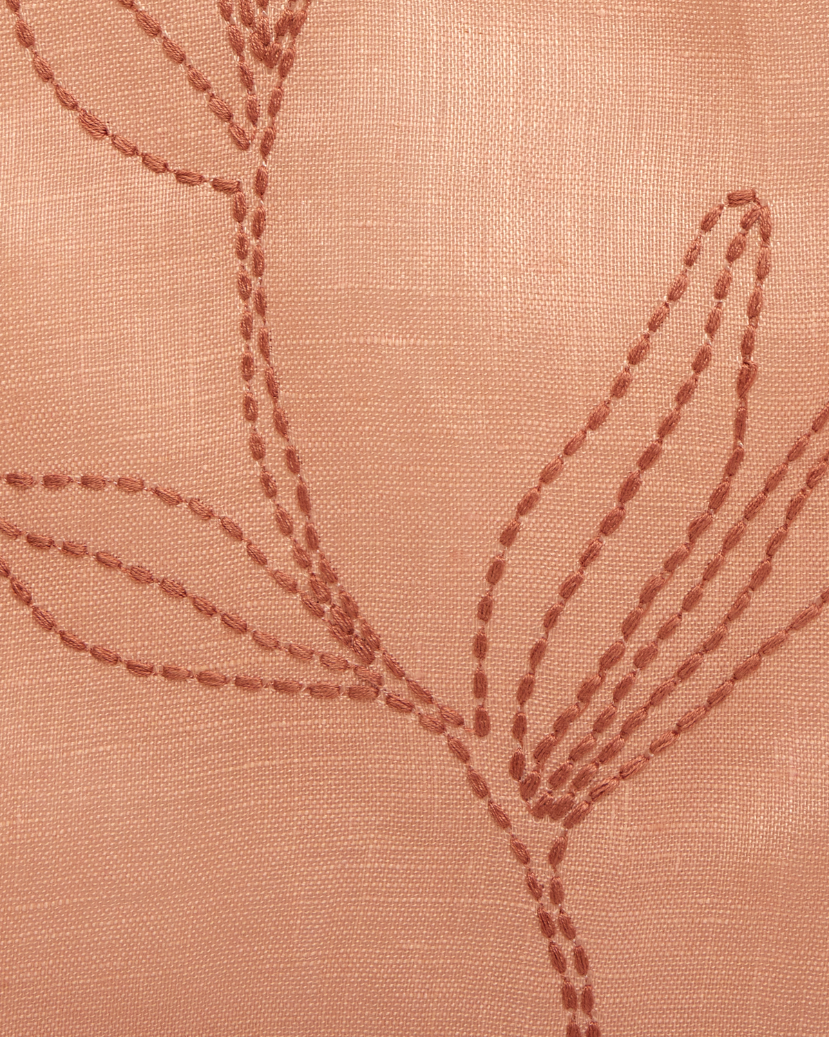 Linear Stem Sheer Fabric in Rose