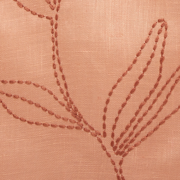 Linear Stem Sheer Fabric in Rose