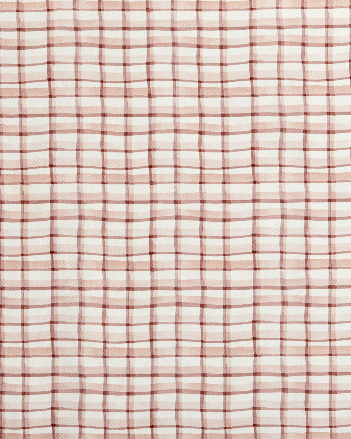 Mason Plaid Fabric in Peach/Rust
