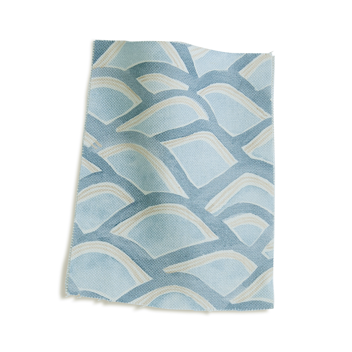 Mountains Fabric in Light Blue