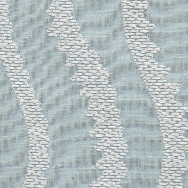 Notched Vines Sheer Fabric in Light Blue