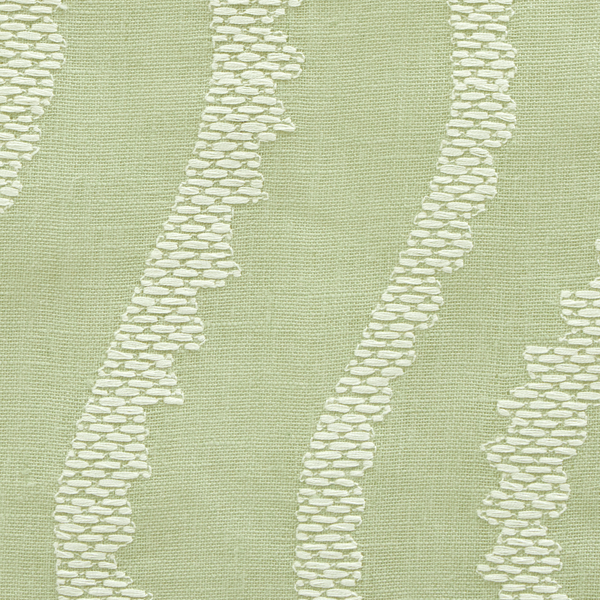 Notched Vines Sheer Fabric in Pistachio
