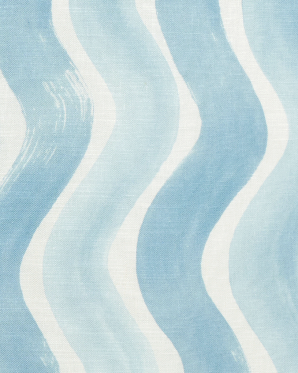 River Fabric in Cerulean