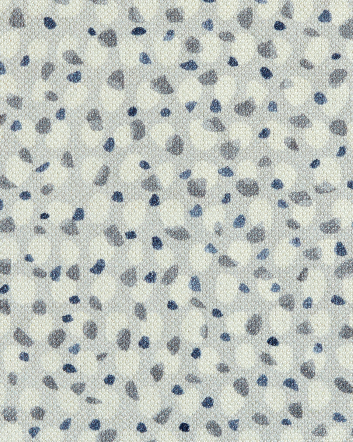 Scattered Dot Fabric in Gray-Blue