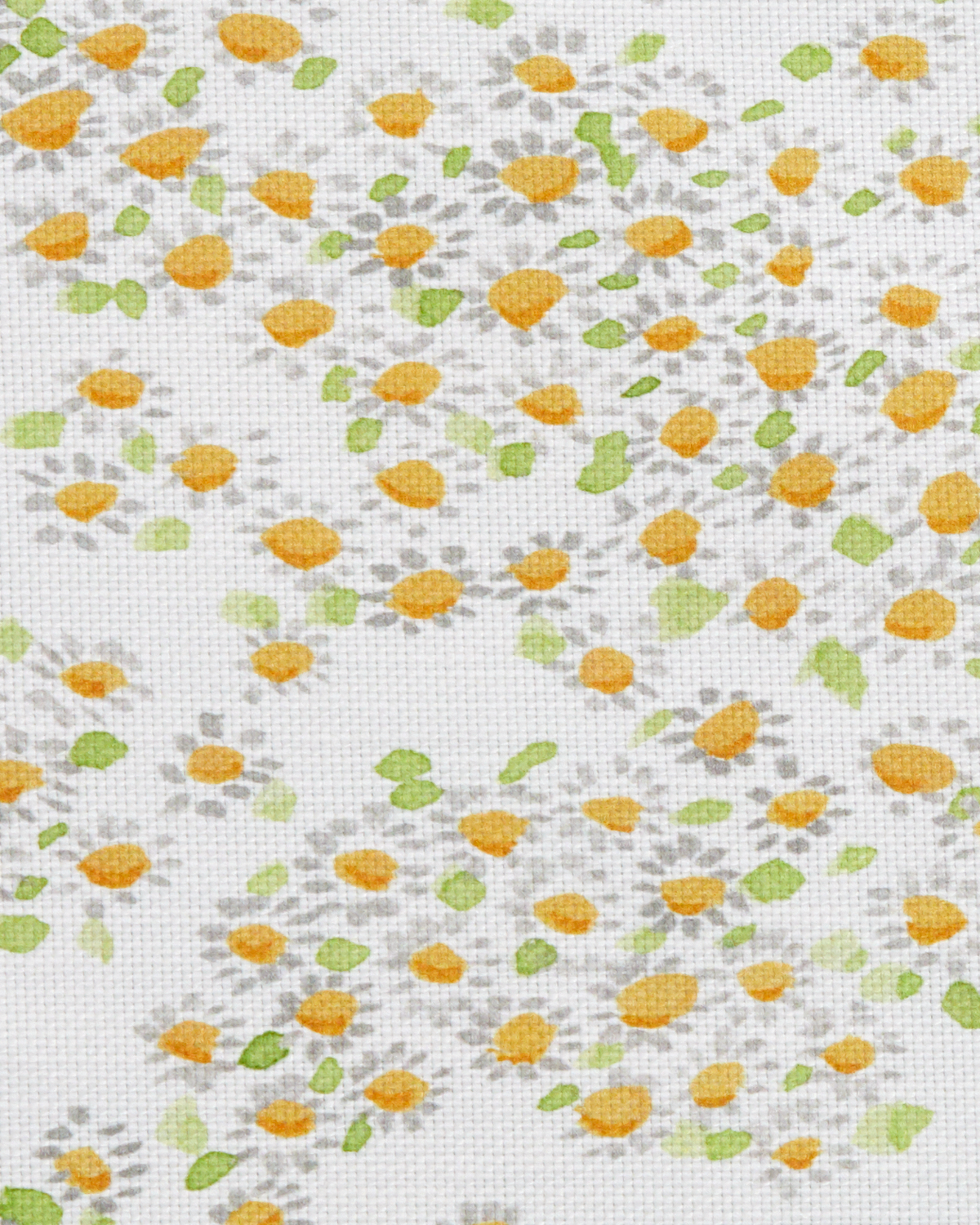 Small Daisy Fabric in Gray/Yellow