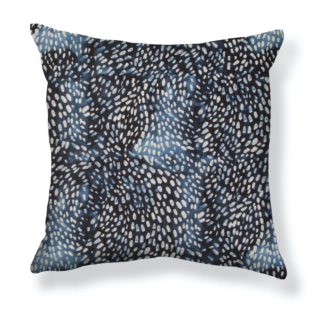 Speckled Pillow in Navy