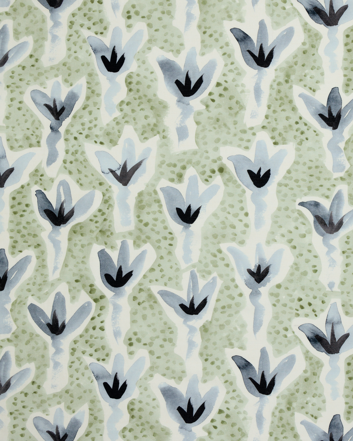 Sprigs Fabric in Green/Blue