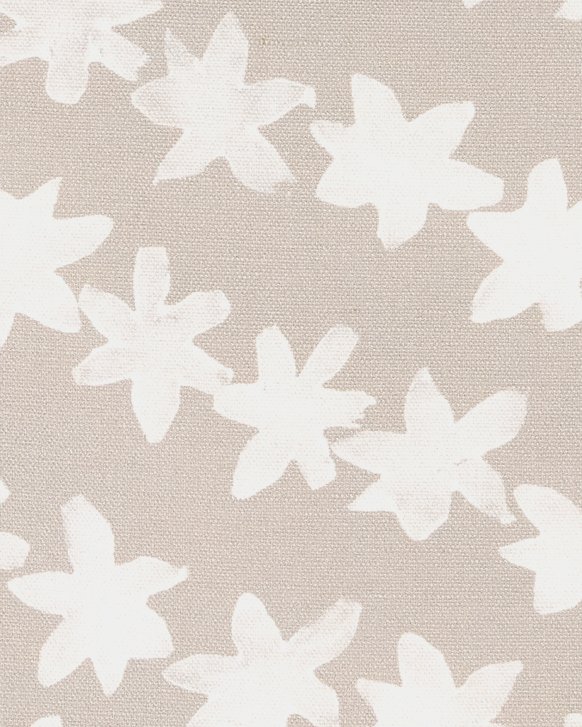 Stamped Garland Fabric in Shore Gray
