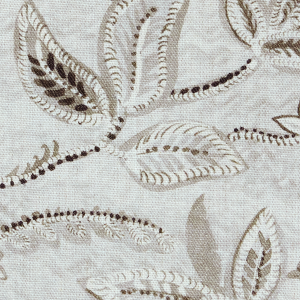 Textured Botanical Fabric in Gray