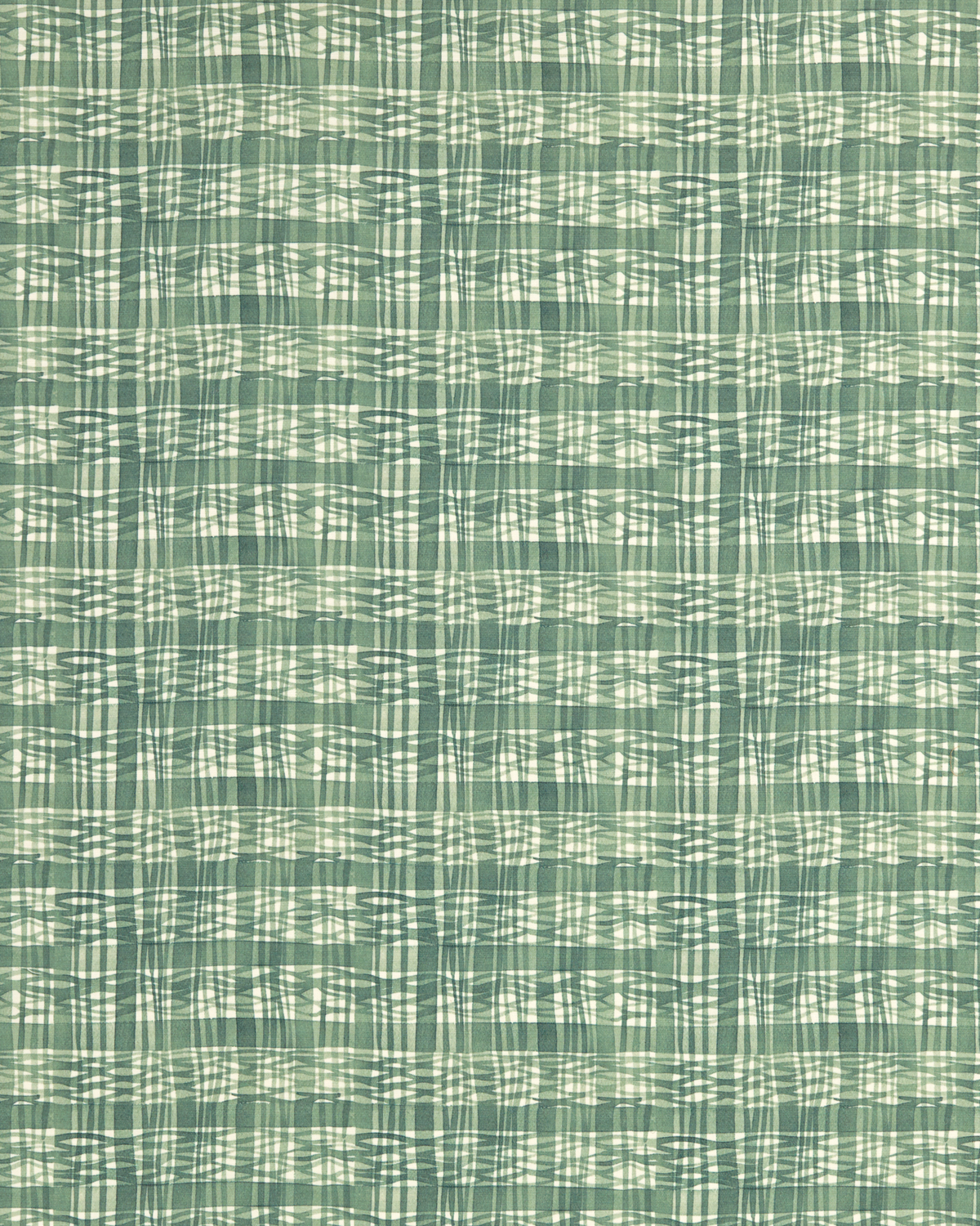 Thatched Fabric in Leafy Green