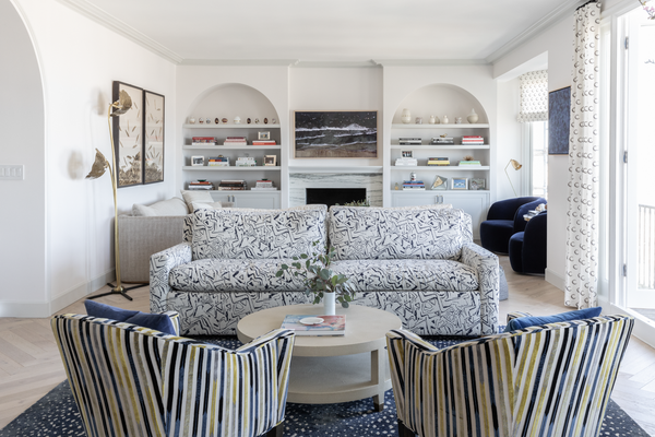 Striped Moon in Taupe/Black Window Treatments