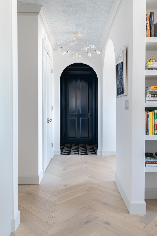 Linear Cloud in Blue-Slate Wallpaper