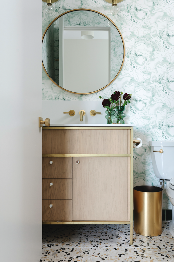 Marble in Soft Jade Wallpaper