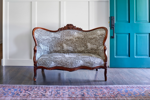 Speckled Sofa Upholstery In Smoke