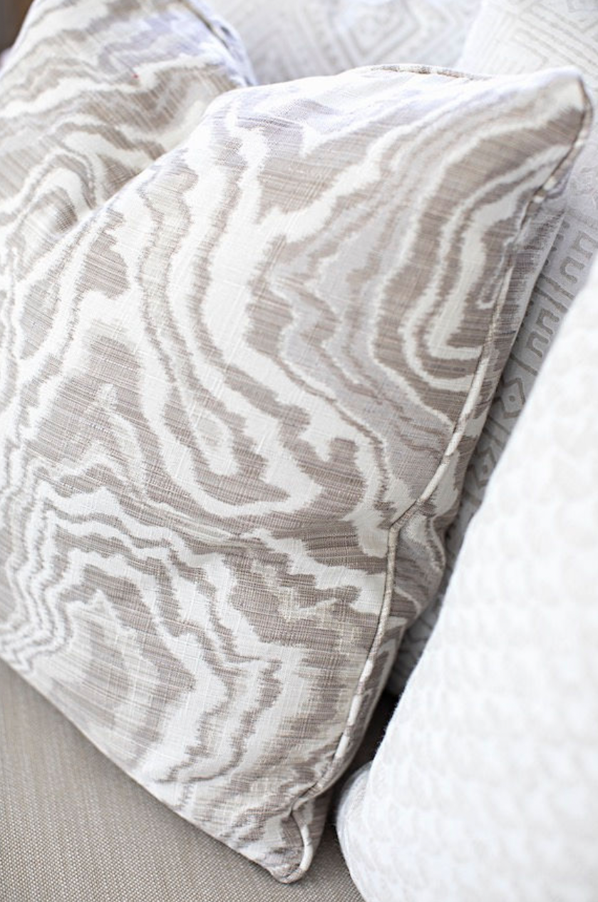 Marble Geode in Taupe Pillows