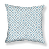 Braided Diamonds Small Pillow in Blue/Taupe Image 1