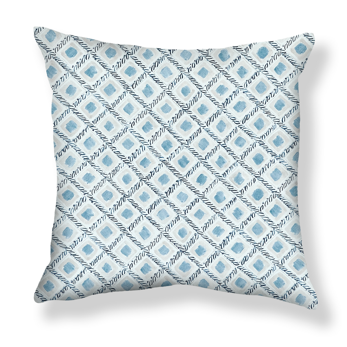 Blue and taupe throw pillows deals