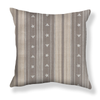 Budding Stripe Pillow in Gray Image 2